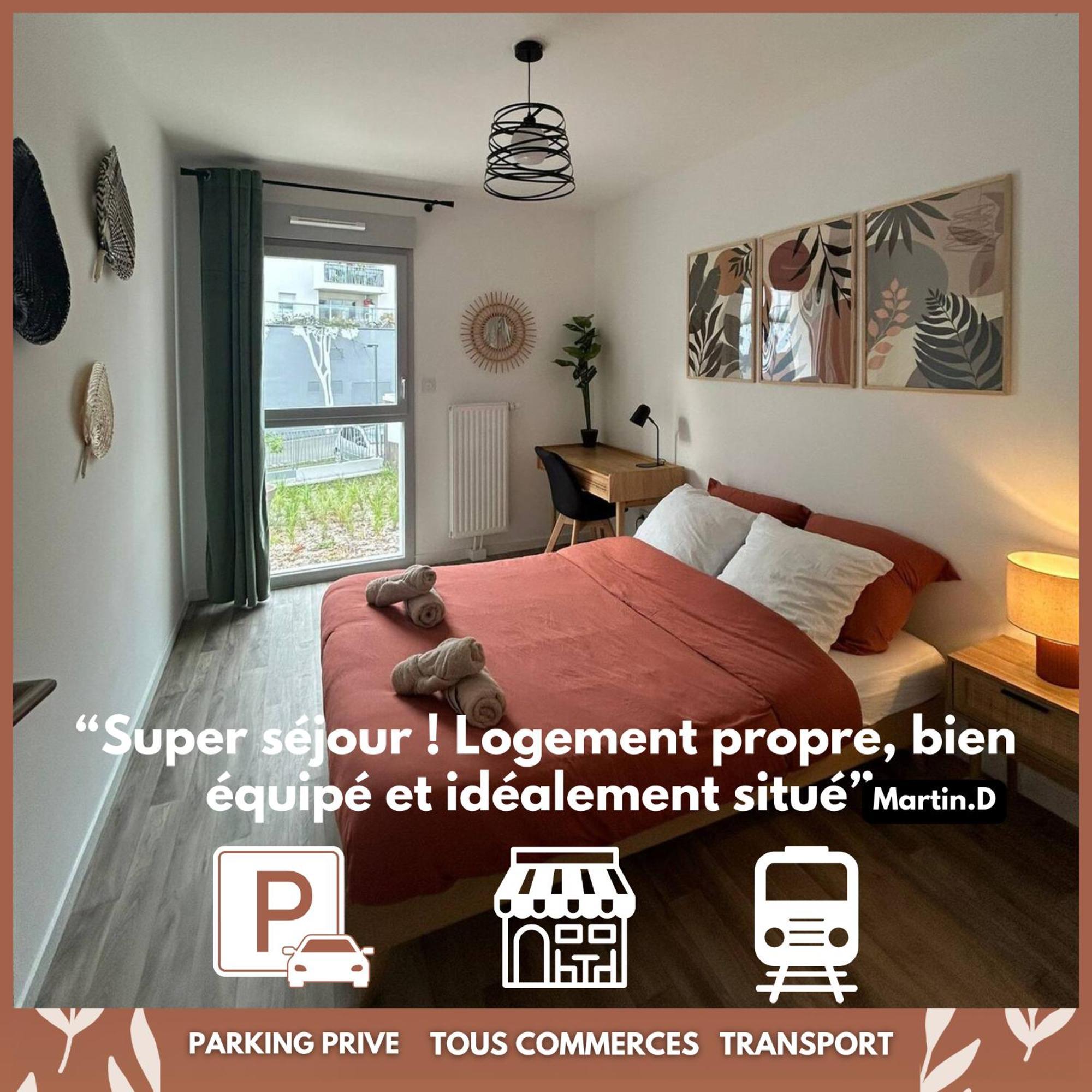 T3 Moderne - Proche Tram - Parking Prive Apartment Angers Exterior photo